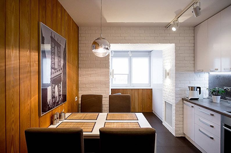 Design d'intérieur de cuisine 13 m² - photo