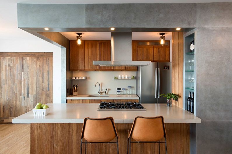 Design d'intérieur de cuisine 13 m² - photo