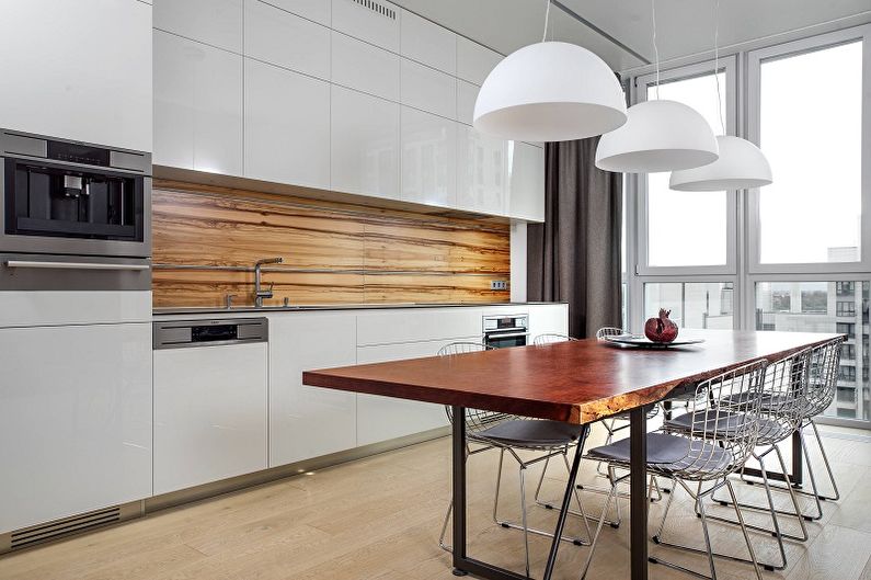 Design de interiores da cozinha 13 m² - Foto