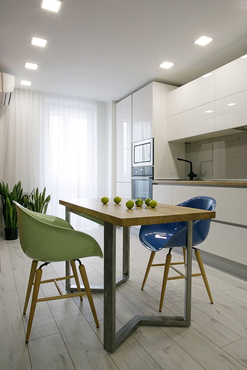 Dizajn interijera kuhinje 13 m² - Fotografija