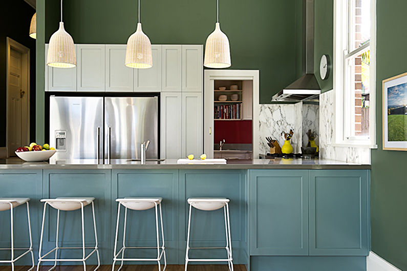 Kombinace barev v interiéru kuchyně - psychologie barev