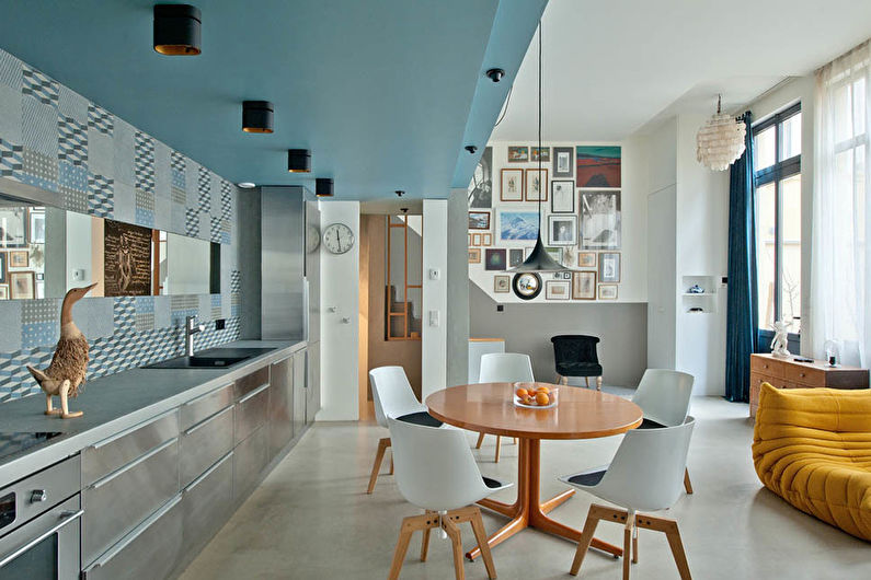 Kombinace barev v interiéru kuchyně - studené kombinace