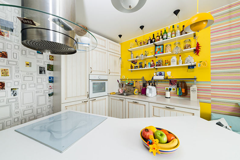 Комбинација боја у унутрашњости кухиње - фотографија