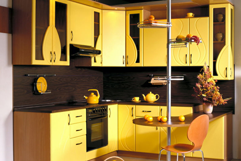 Kombinacija boja u unutrašnjosti kuhinje - fotografija