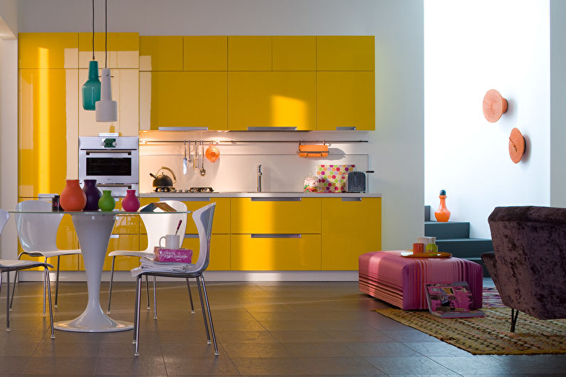 Kombinace barev v interiéru kuchyně - foto
