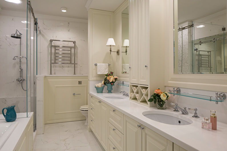 Neoklassisk stil badeværelse interiørdesign - foto