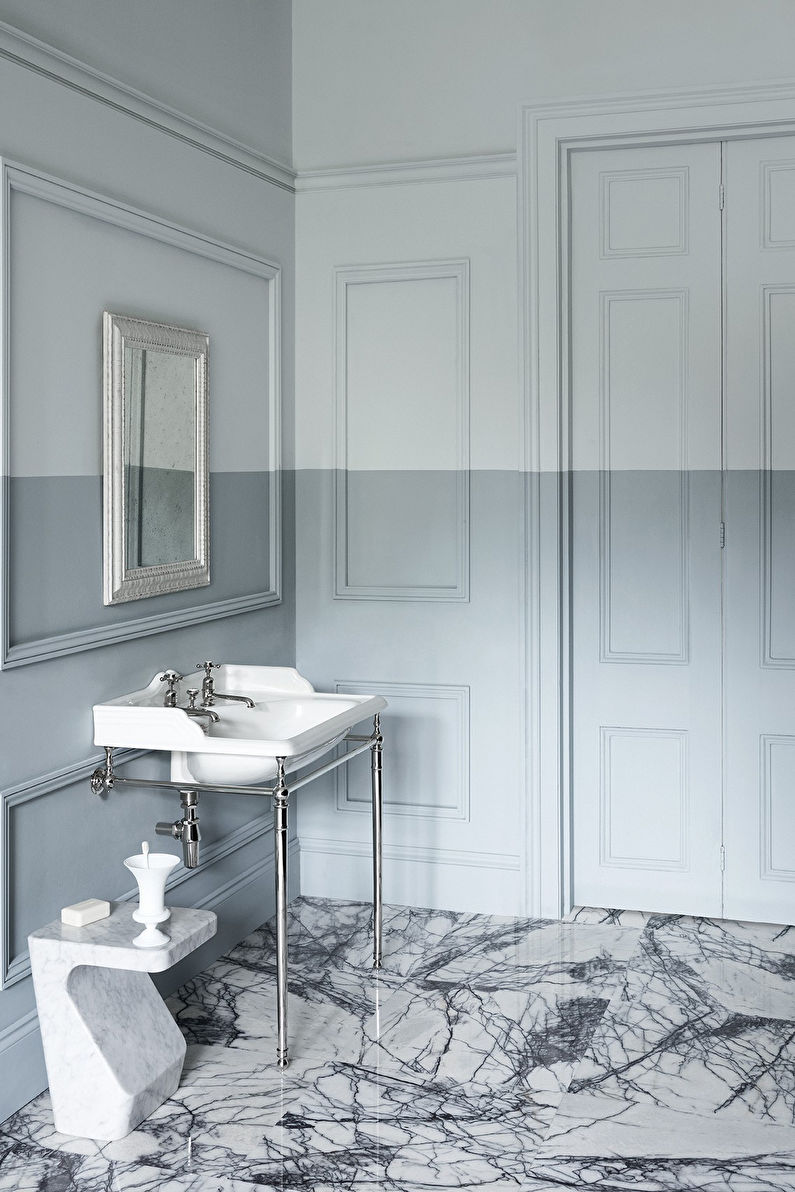 Neoklasični dizajn interijera kupaonice - foto