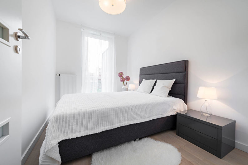 Bijela spavaća soba 10 m² - Dizajn interijera