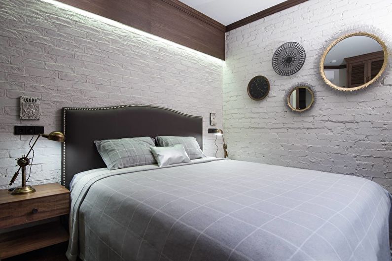 Unutarnji dizajn spavaće sobe je 10 m². - Fotografija