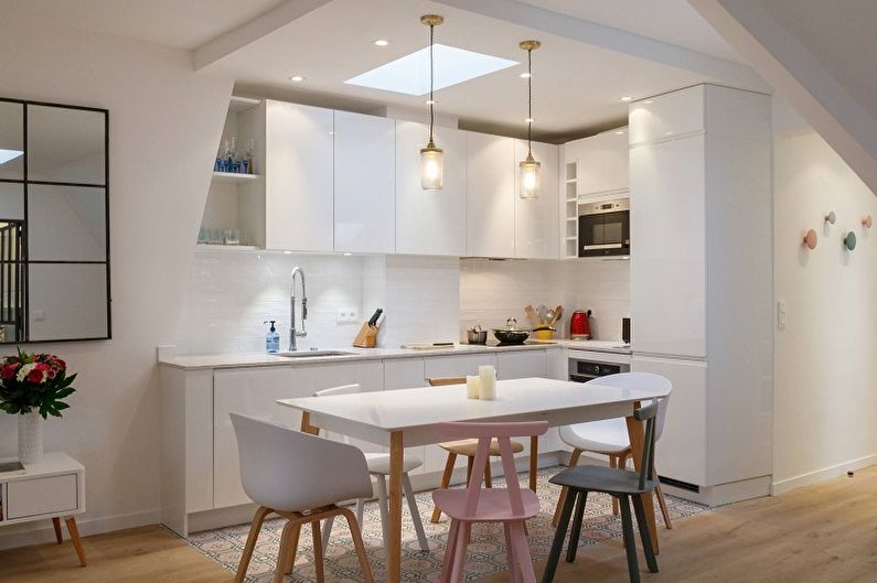 Návrh interiéru kuchyně 10 m² - Foto