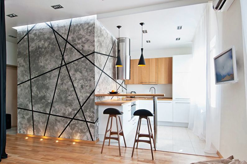 Дизајн ентеријера кухиње 10 м² - Пхото