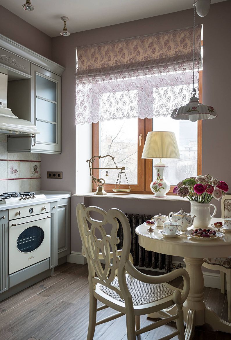 Design de interiores da cozinha 10 m² - Foto