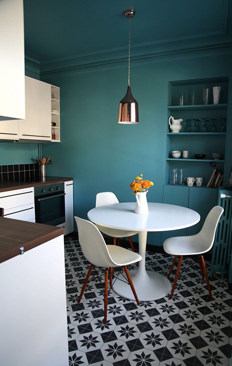 Design d'intérieur de cuisine 10 m² - photo