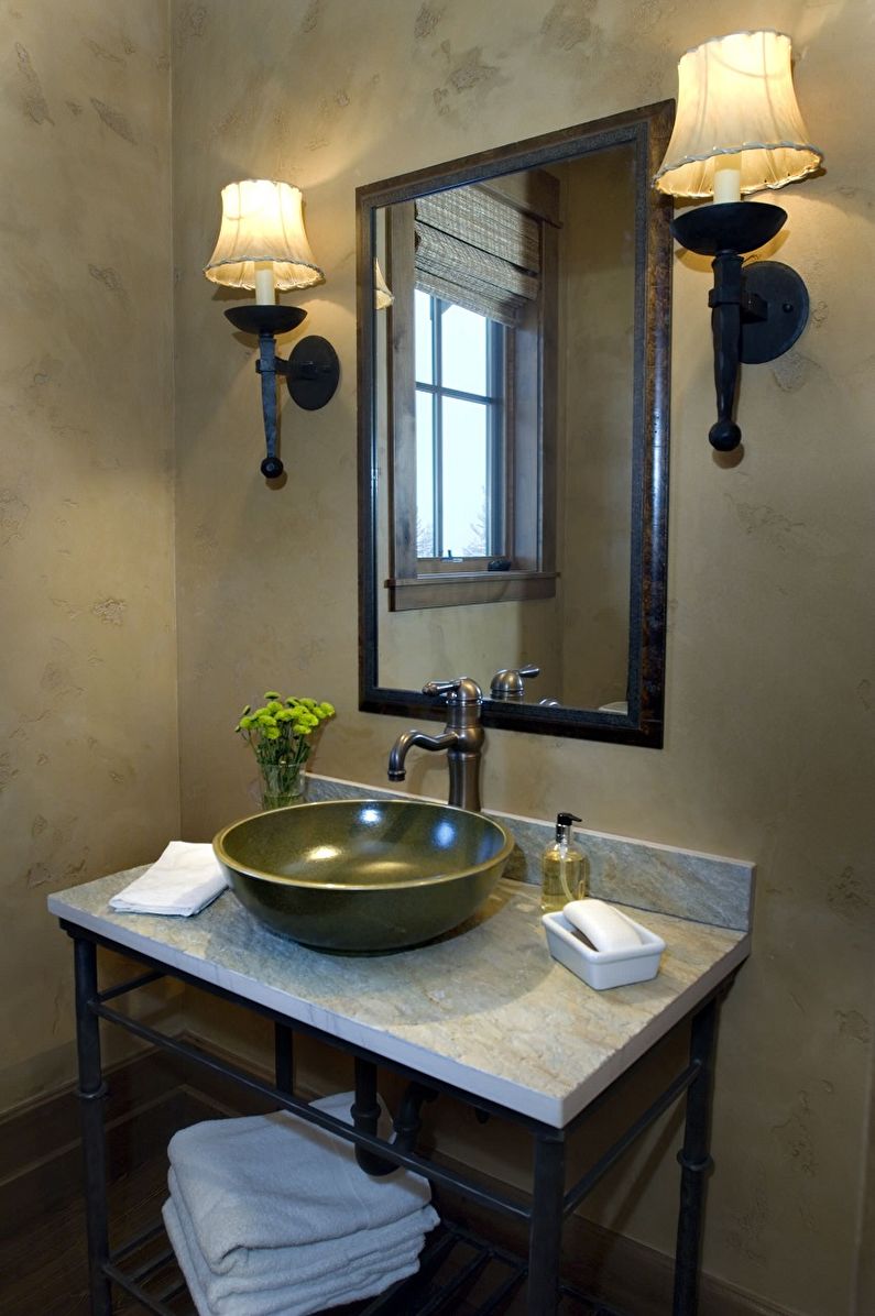 Design de baie în stil Loft - instalații sanitare