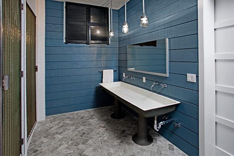 Dizajn interijera kupaonice u stilu Loft - fotografija