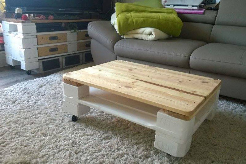 Furniture from pallets - Tables