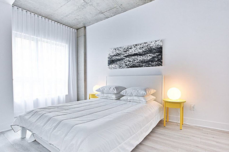 Reka bentuk bilik tidur dengan gaya moden - Dekorasi dan pencahayaan