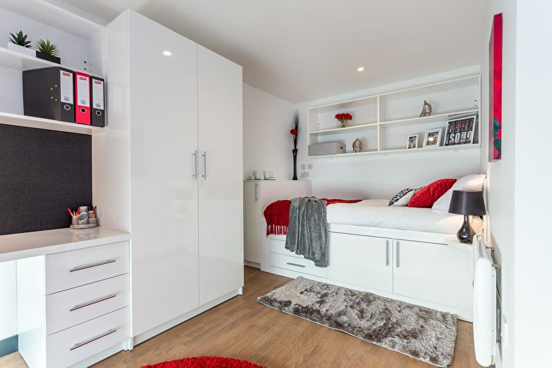 Mala spavaća soba u modernom stilu - Dizajn interijera