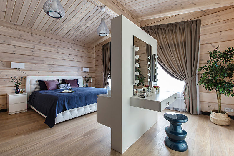 Interiérový design ložnice v moderním stylu - foto