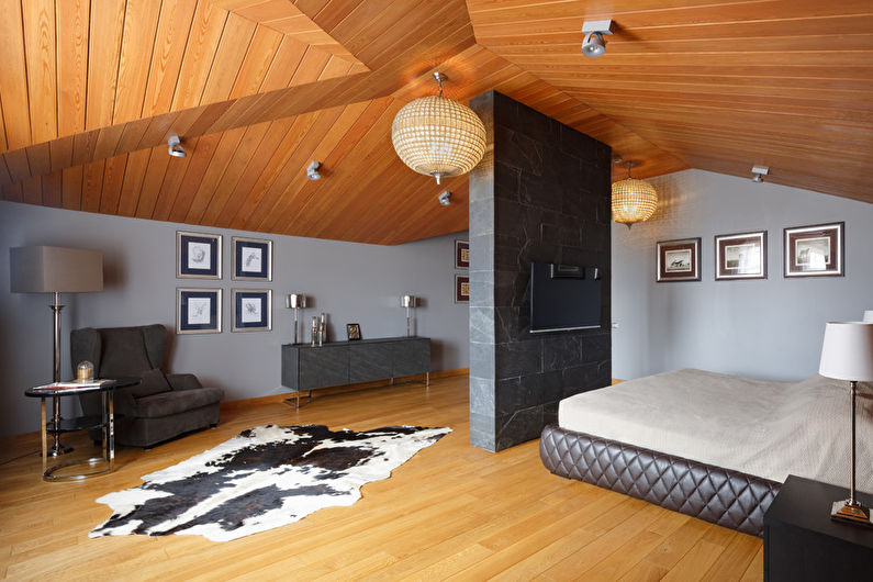 Chambre design d'intérieur dans un style moderne - photo