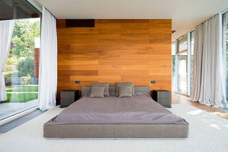 Dormitor de design interior într-un stil modern - fotografie