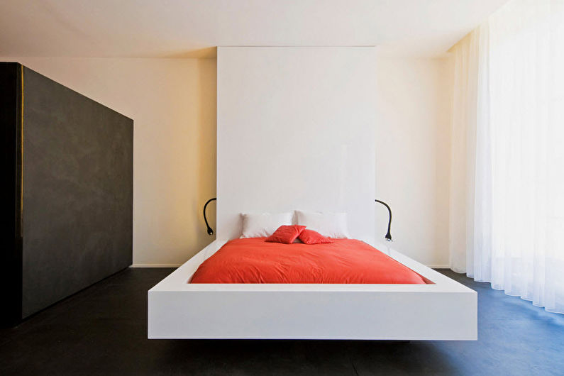 Спалня за интериорен дизайн в модерен стил - снимка