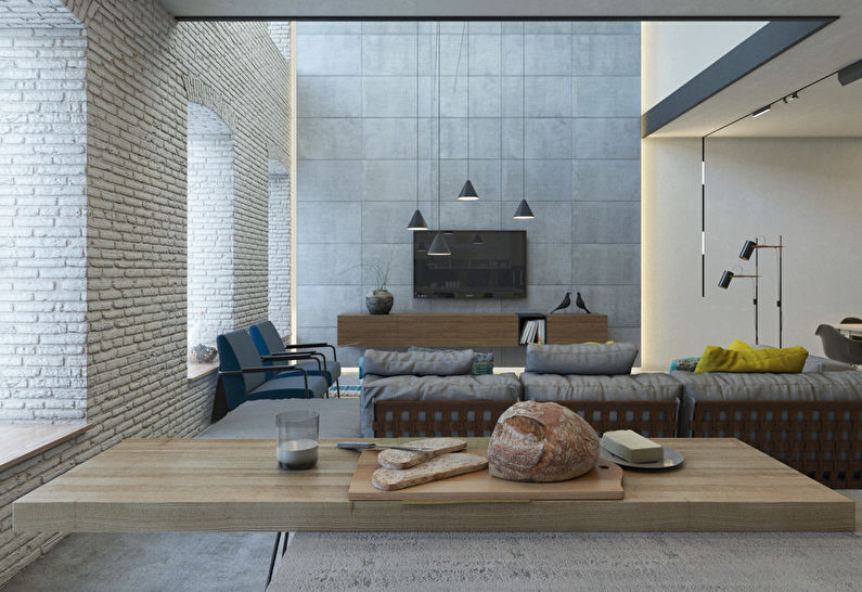 Etnisk rum: Design af køkken-stuen - foto 1