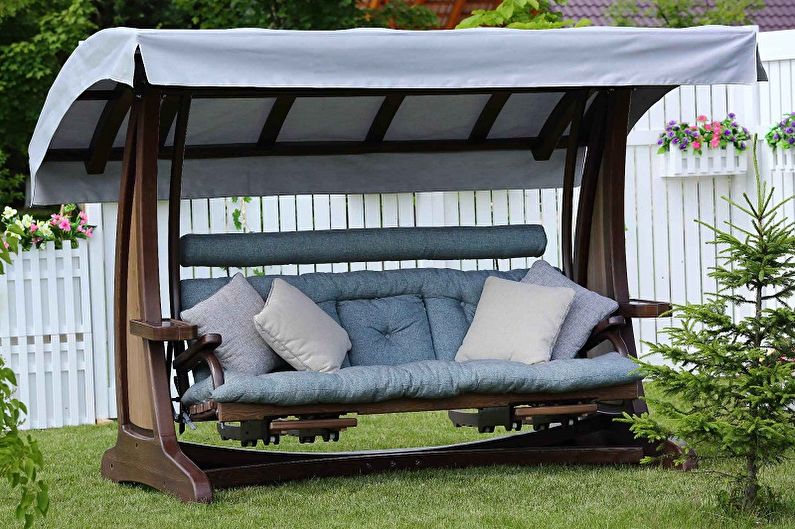 Do-it-yourself swing for a summer house - 85 photos, ideas on how to make