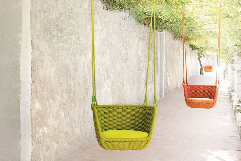 Swing for a summer residence - photo