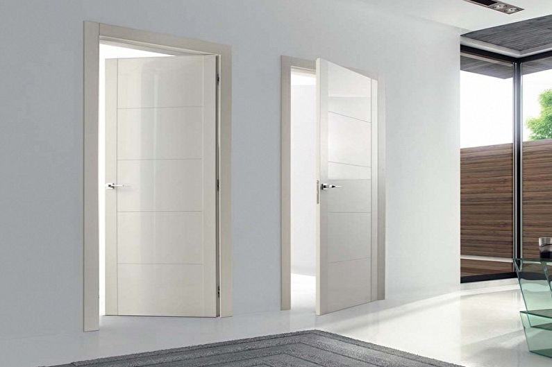 Bílé dveře v interiéru - materiály pro výrobu