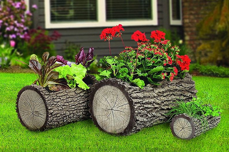 Φτιάξτε γλάστρες δρόμου για λουλούδια από ξύλο