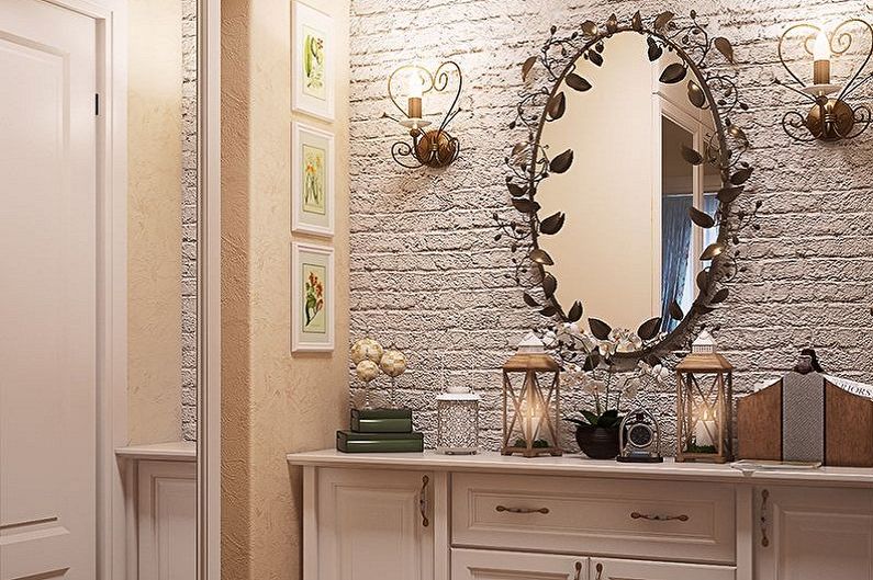 Types of mirrors in the hallway - Forms and sizes