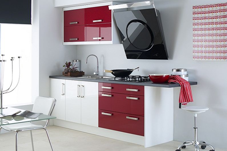 Virtuvės dizainas Chruščiovoje - interjero spalvos ir stiliai