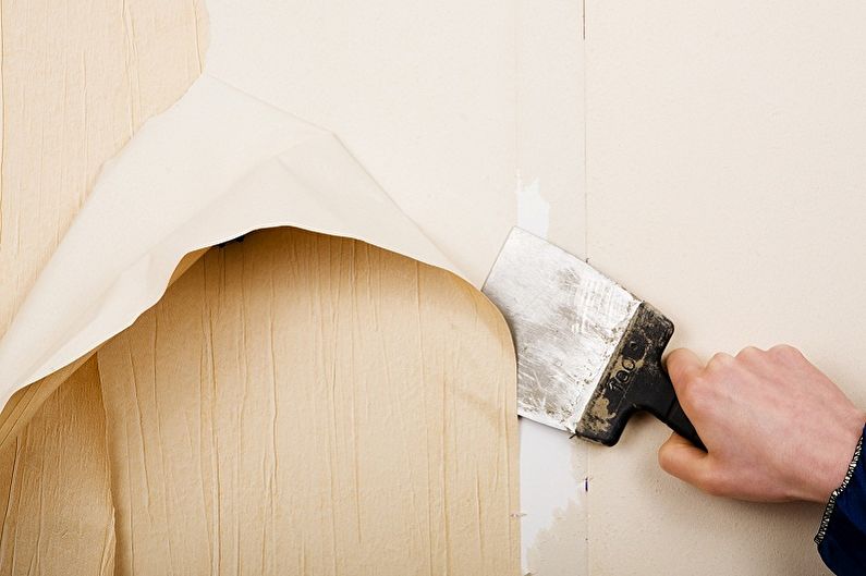 Papier peint bricolage, instructions étape par étape - préparer une pièce
