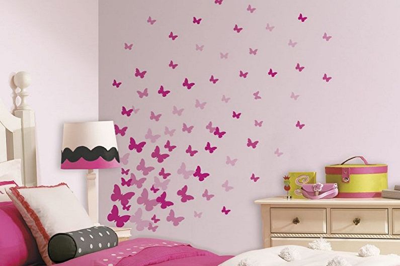 Farfalle sul muro - decorazioni fotografiche