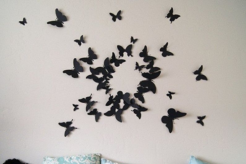 Fjärilar på väggen - fotodekor