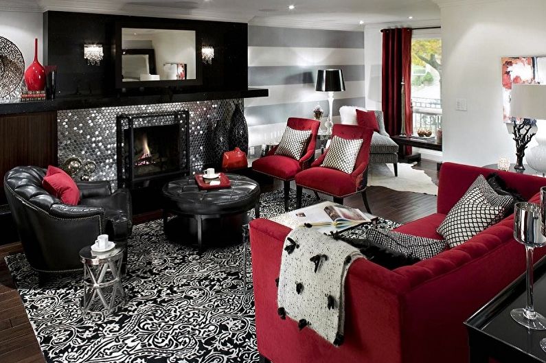 S jakými barvami se šedá shoduje - Design obývacího pokoje