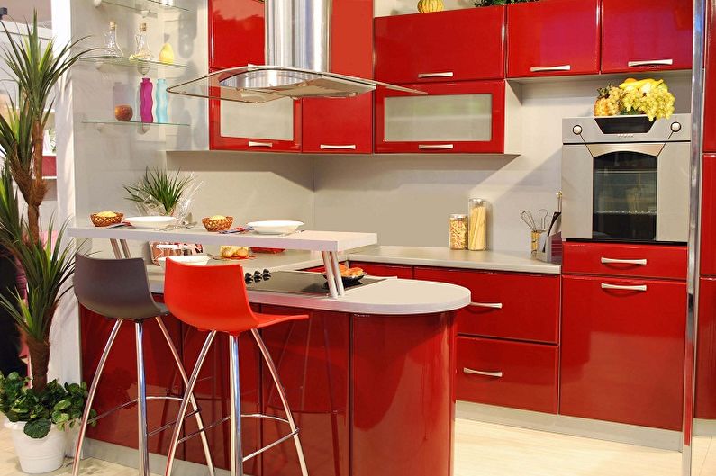 Virtuves mēbeles - krāsainas