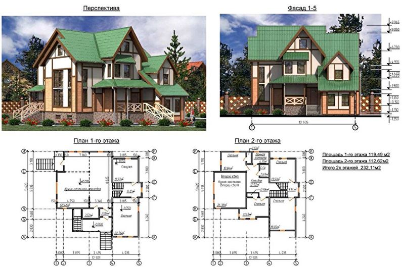 Idei de layout pentru o casă cu două etaje