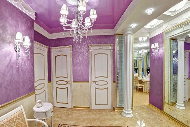 Apa yang sesuai dengan warna ungu - Hallway Design