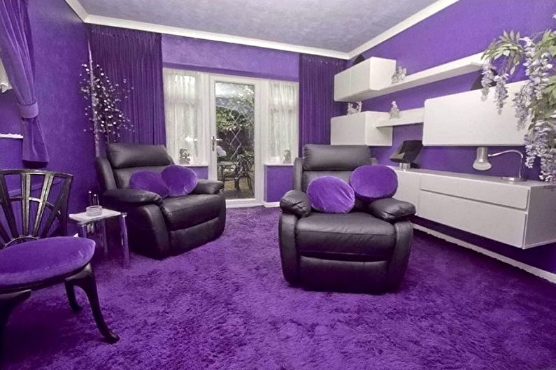 Warna apa yang digabungkan ungu - foto
