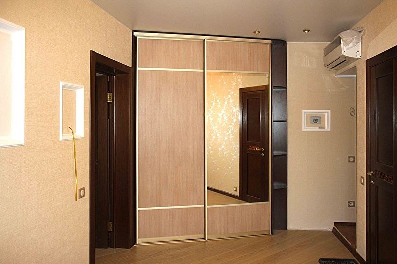 Types d'armoires d'angle pour le couloir