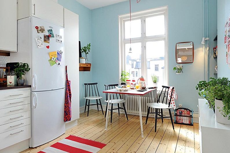 Skandināvu stila virtuves dizains - krāsu shēmas