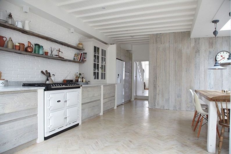 Projektowanie kuchni w stylu skandynawskim - Wykończenie sufitu