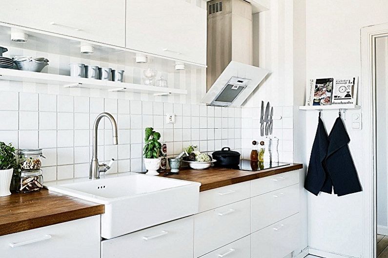 Design d'intérieur de cuisine de style scandinave - photo