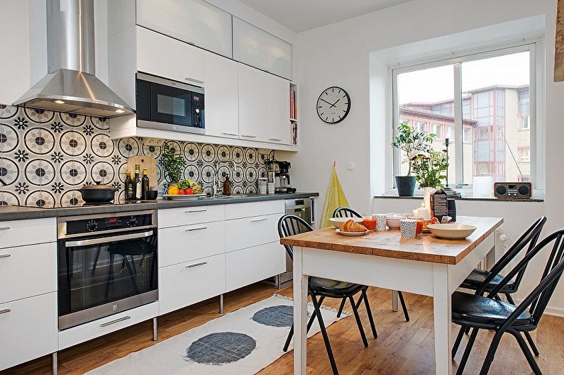 Scandinavian style kitchen interior design - photo