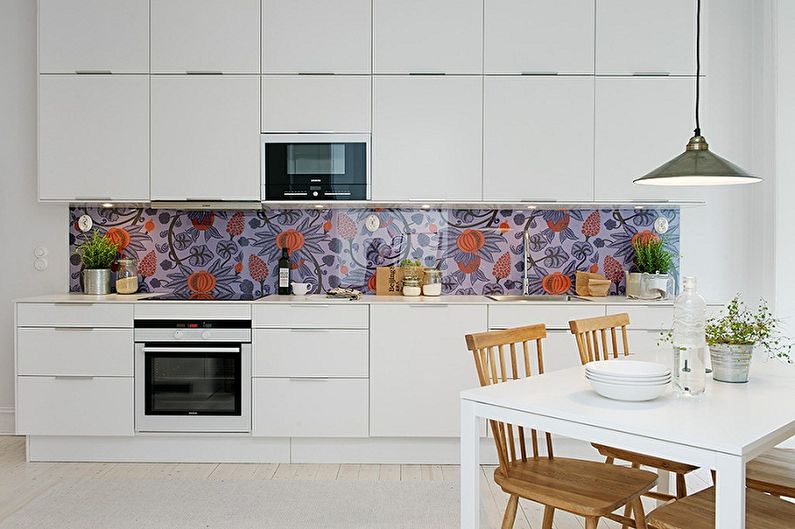Design interior de bucătărie în stil scandinav - fotografie