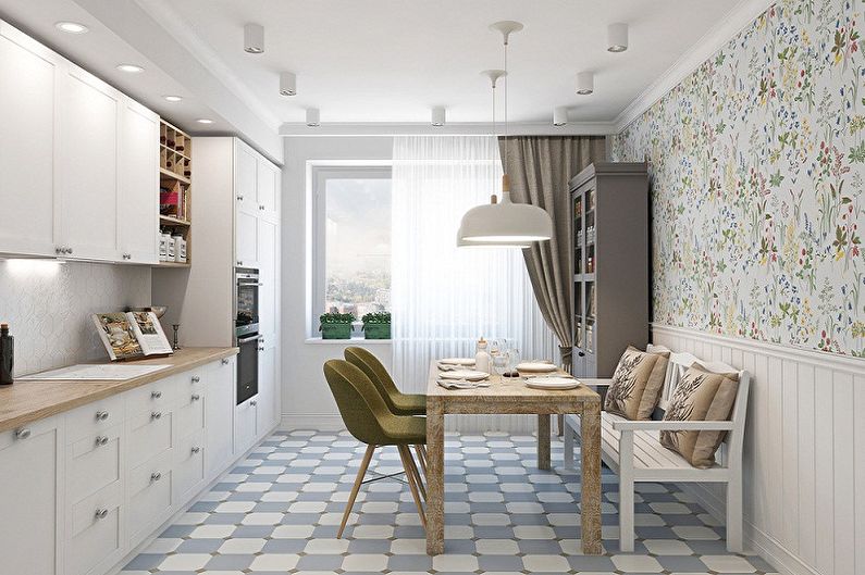 Design interior de bucătărie în stil scandinav - fotografie