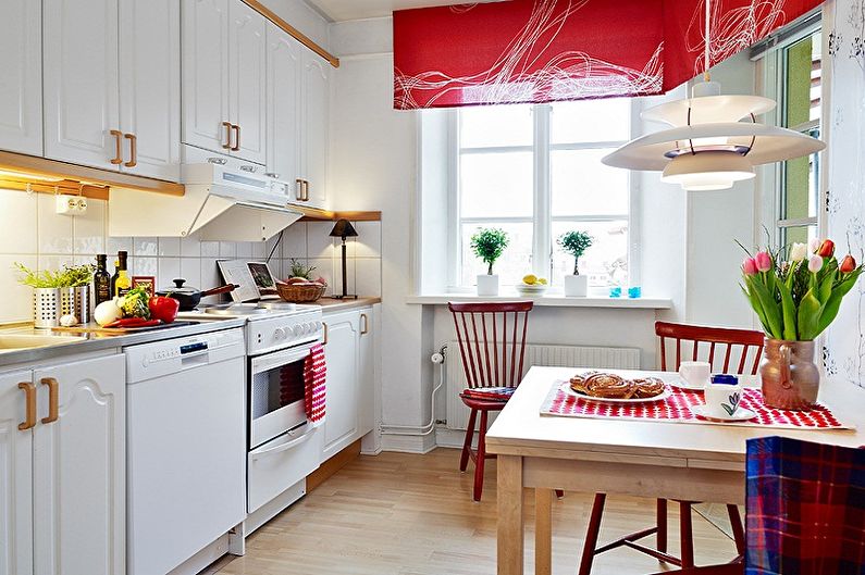 Дизајн ентеријера кухиње скандинавског стила - фото