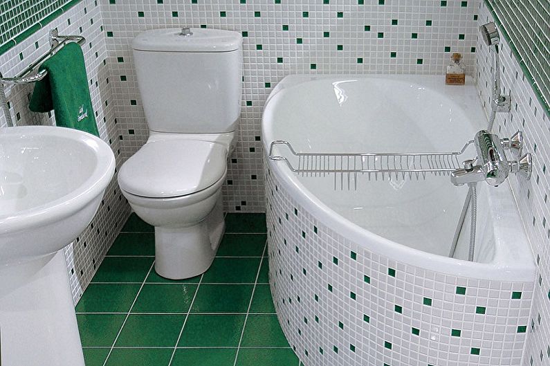 Návrh interiéru koupelny 2 m2. - Foto